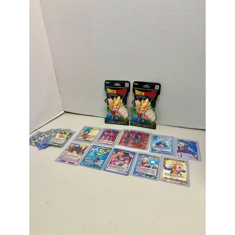 Dragon Ball Z Card Lot (2 Sealed 2015 Panini Packs 16 Top-loaded Cards)